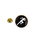 Pins pin badge pin's metal avec pince papillon sprint athletisme course a pieds