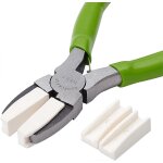 Pince a bec plat a double mchoire en nylon avec mchoires adhsives pour la fabrication de bijoux et ...