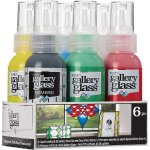 Plaid, basic gallery lot de 6 peintures en verre pour travauxmanuels et travauxmanuels, parfait pour ...