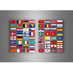 Planche autocollant sticker drapeau europe pays rangement timbre classement Planche autocollant sticker drapeau europe pays rangement timbre classement