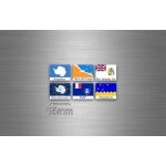 Planche autocollant sticker drapeau rangement classement timbre antartique txt1