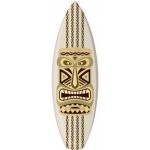 Planche de surf tiki logo 1 autocollant sticker adhesif - taille : 4 cm