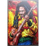 Plaque bob marley a la guitare 30x20cm tole aspect vieillit Plaque bob marley a la guitare 30x20cm tole aspect vieillit