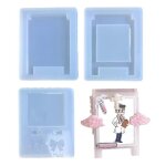 Plaque debout cadre photo moule silicone porte - cls moule coeur pendentif moule
