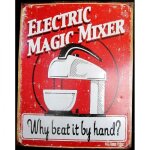 Plaque electric magic mixer tole deco cuisine restaurant bar