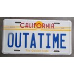 Plaque d'immatriculation decorative out a time california license plate