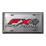 Plaque d'immatriculation fx4 off road tole usa en relief license plate