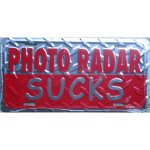 Plaque d immatriculation photo radar sucker tole pub humour