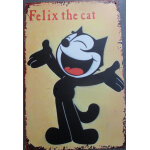 Plaque m�tal vintage felix le chat d�co cartoon r�tro 30x20 cm
