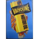 Plaque m�tal vintage valvoline motor oil - d�co garage r�tro - 20x30 cm