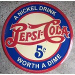 Plaque pepsi cola bleu 60cm tole deco pub americaine usa Plaque pepsi cola bleu 60cm tole deco pub americaine usa
