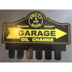 Plaque tole epaisse support de cl en mtal polly gasoline huile dco garage loft 38x31 cm