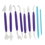 Plastique argile sculpture couteau poterie affter modelage outil de sculpture ensemble de 9pcs