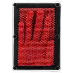 Plastique pin art antistress aiguille 3d main moule clonage forme pin aiguille diy jouet cadeau (rouge) ...