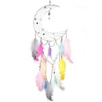 Plume arc - en - ciel attrape - r�ves tenture murale - cadeau color� boho decor