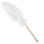 Plume blanche stylo a bille bullet point a schage rapide pour lecriture de graffitis de bricolage
