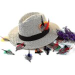 Plumes de chapeau pour fedora, assortiment daccessoires de plumes naturelles pour chapeaux de cow - ...