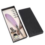 Plume stylo ensemble encre vintage sculpt� en m�tal stylo costume d'�criture pour l'entreprise cadeau ...
