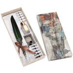 Plume stylo ensemble vintage crativit encre sculpture costume d'criture pour amant professeur camarade ...