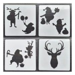 Pochoirs de stratification de modèle de noël, peinture murale bricolage, scrapbooking, coloriage, gaufrage, ... Pochoirs de stratification de modèle de noël, peinture murale bricolage, scrapbooking, coloriage, gaufrage, ...