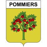 Pommiers 30 ville stickers blason autocollant adh�sif - taille : 17 cm