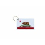 Porte cle cles clef brode patch ecusson badge drapeau californie californien