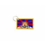 Porte cle cles clef brode patch ecusson badge drapeau tibet tibetain