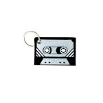 Porte cle cles clef brode patch ecusson cassette hifi vintage