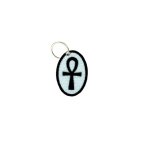 Porte cle cles clef brode patch ecusson croix du nil egypte ankh esperance vie