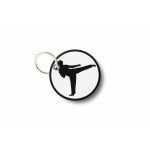 Porte cle cles clef brode patch ecusson karate kimono fille