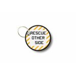 Porte cle cles clef brode patch ecusson rescue other side