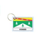 Porte cles cle clefs imprime double face drapeau vosges departement