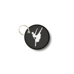 Porte cles cl� clefs rond imprime double face danse classique danseuse