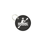 Porte cles cl clefs rond imprime double face kayak