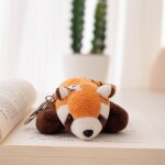 Porte - cls en peluche en forme de panda roux mignon et adorable, pendentif aimant pour rfrigrateur ...