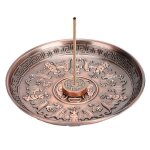 Porte - encens cinq bénédiction plaque bâton brûleur stand violet bronze zinc alliage accueil culte Porte - encens cinq bénédiction plaque bâton brûleur stand violet bronze zinc alliage accueil culte