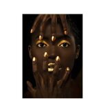 Portrait de femme africaine, peinture a l'huile sur toile, affiche d'art mural scandinave, dcoration ...