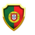 Portugal sheild blason 759 autocollant adhsif - taille : 8 cm