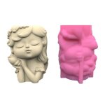 Pot de fleur silicone moule conque fille succulente jardinire bton moule bricolage artisanat