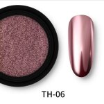 Poudre a paillettes mtallique effet mtal, 1 bote, solide, pigment miroir chrom pour ongles, accessoires ...
