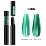 Poudre a paillettes pour nail art, stylo magique a coussin d'air, pour crer un effet miroir, pigment ...