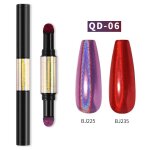 Poudre a paillettes pour nail art, stylo magique a coussin d'air, pour crer un effet miroir, pigment ...