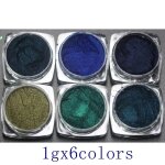 Poudre de pigment de mica bleu pour les elections, beaut cosmtique naturelle, moules en rsine xy, ...