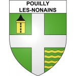 Pouilly - les - nonains 42 ville sticker blason ecusson autocollant adh�sif - taille : 17 cm
