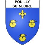 Pouilly - sur - loire 58 ville sticker blason ecusson autocollant adh�sif - taille : 17 cm