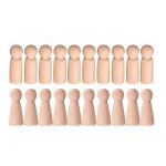 Poup�e en bois unfinished wooden people plain blank bodies angel dolls for briy craft pack de 20