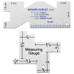 Prcision couture mesure jauge mtal quilting tailor rgle modle rgle de cousire pour diy patchwork ...