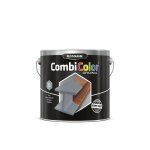 Primaire de protection antirouille et finition combicolor original gris argent ral 7001 seau 2, 5l rust ...