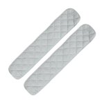 Protection de berceau en coton, 2 pices, protection anti - morsure pour bb, couleur unie, barrire ...