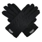 Pure laine a tricoter des gants de doublure, c�ble, design, chaleureux accessoire d'hiver, une taille ...